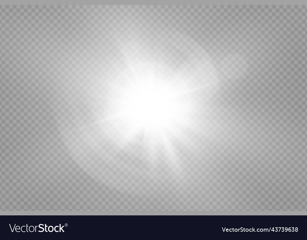 Glow light star yellow sun rays gold glare bokeh