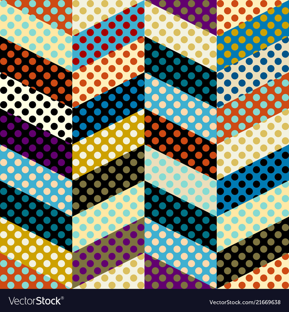Seamless polka dot pattern vector image Seamless polka dot pattern
