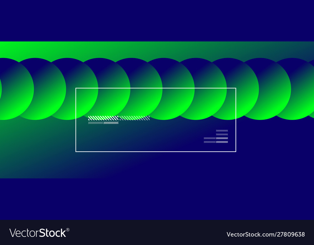Simple abstract background with neon color circles