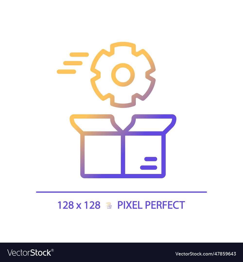 2d gradient optimization linear icon vector image 2d gradient optimization linear icon