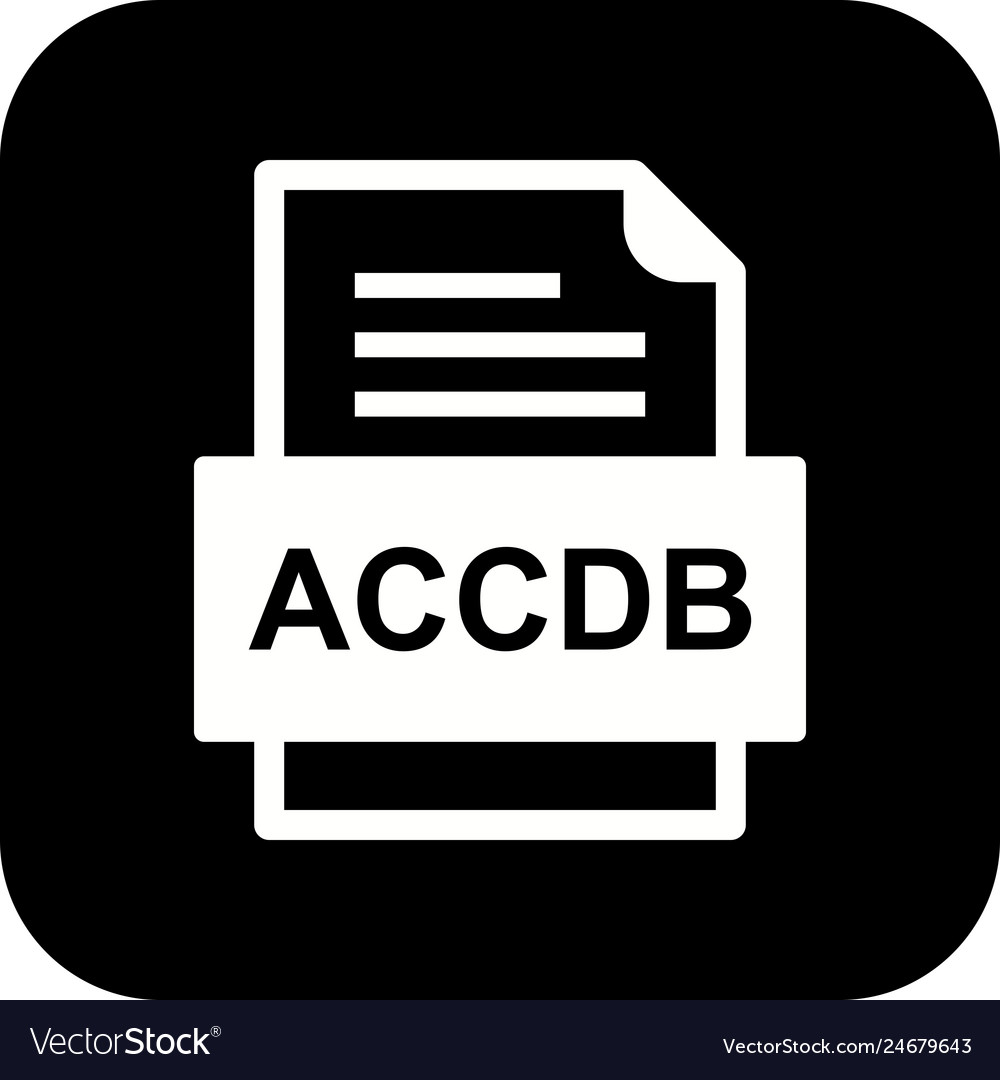 Accdb file document icon