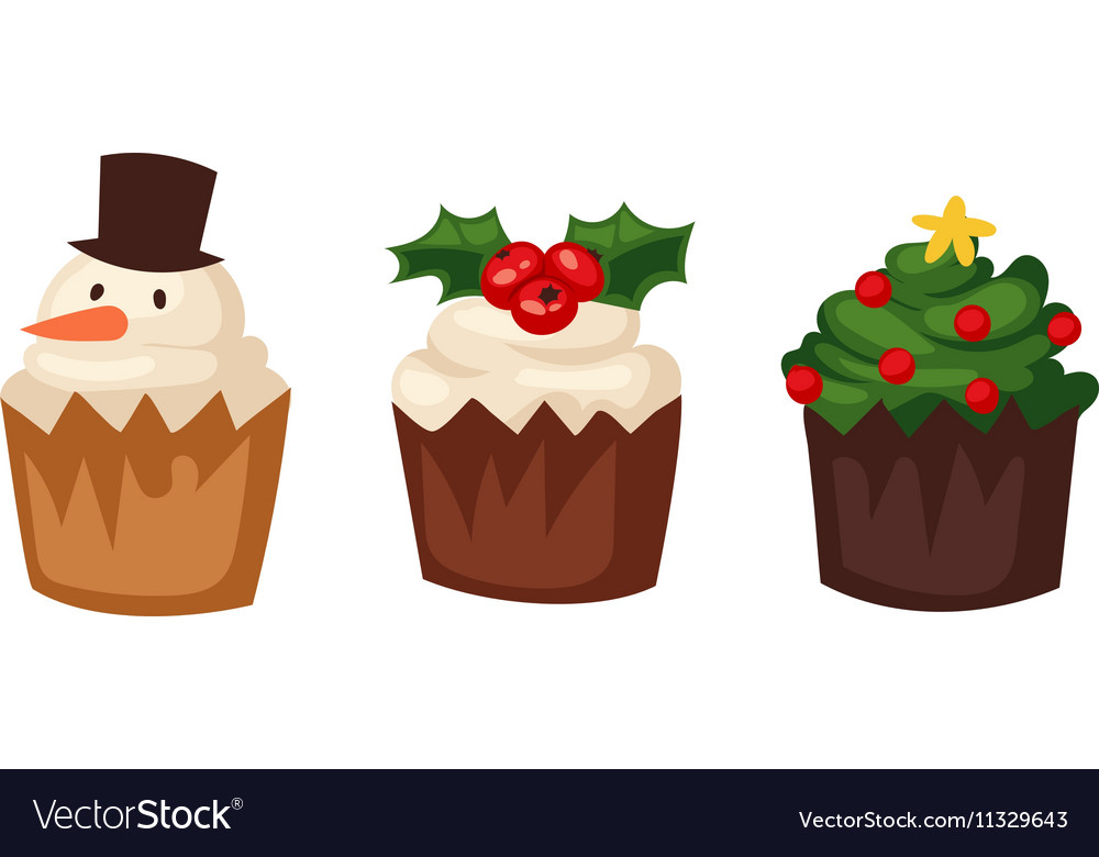 Christmas cake isolated icon