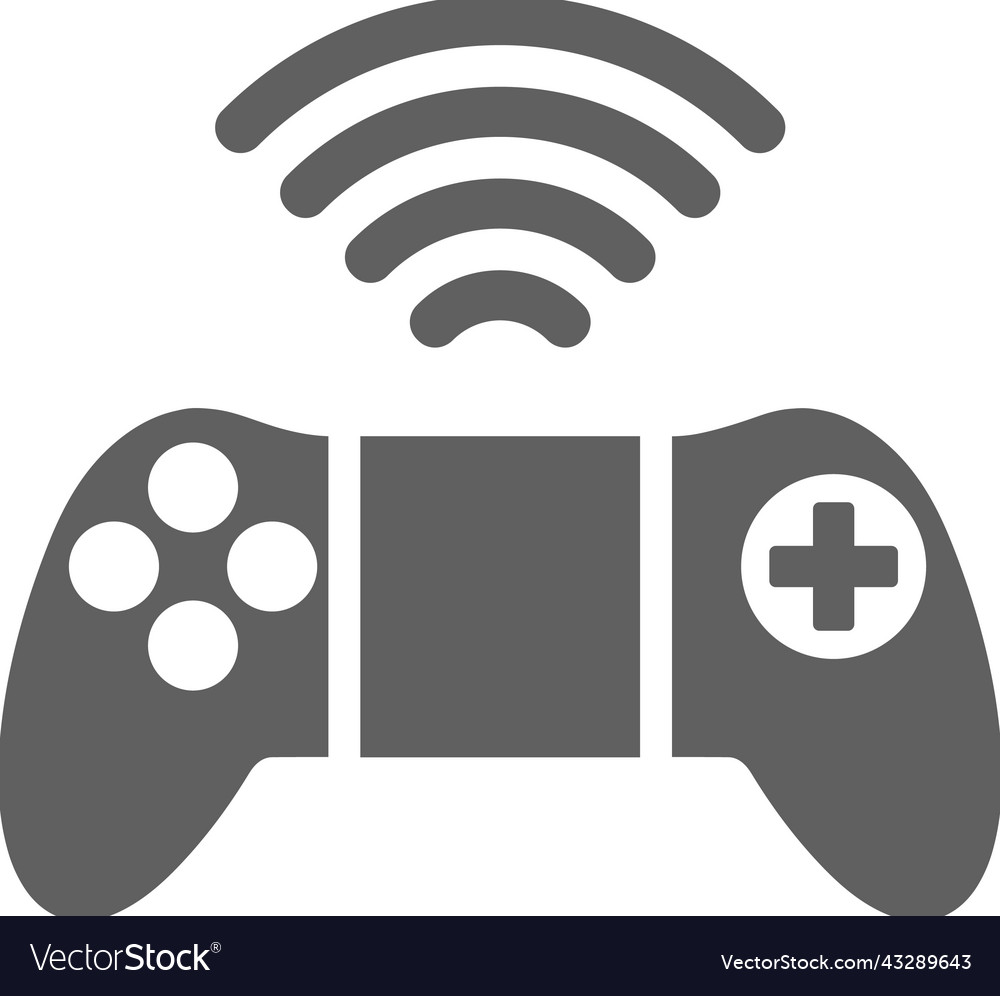 Console controller gaming icon gray graphics