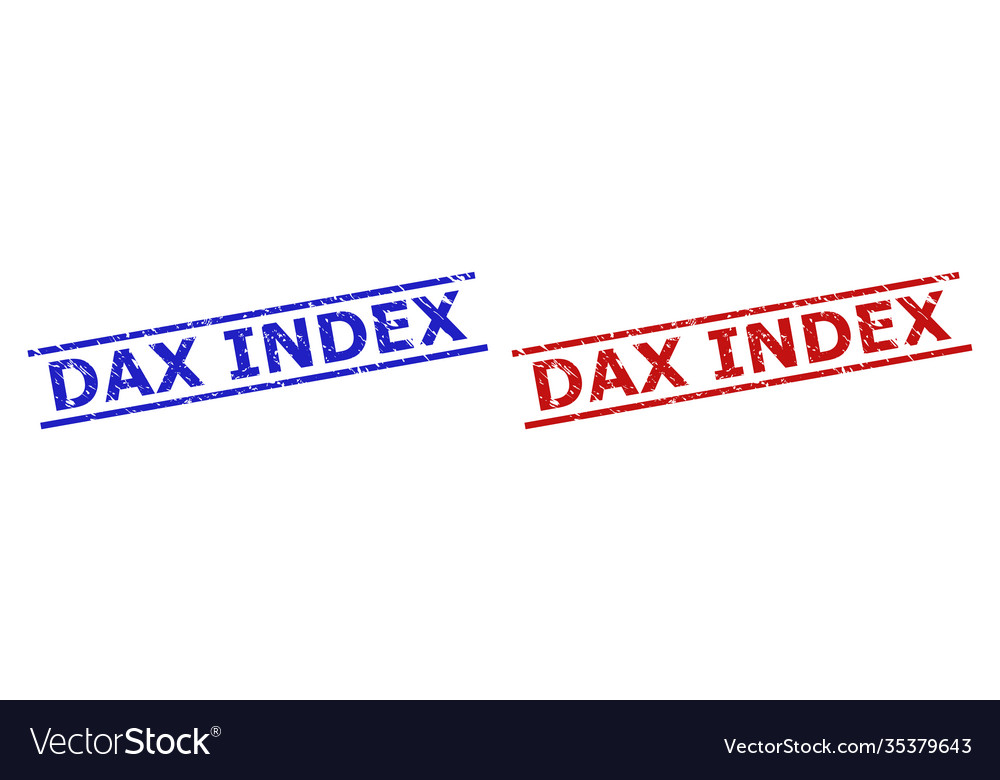 Dax index stamps with corroded style and parallel