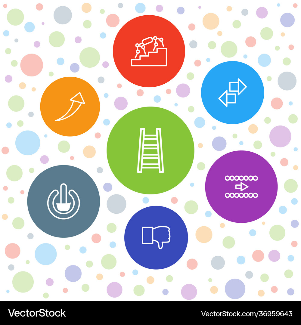 Down icons Royalty Free Vector Image - VectorStock