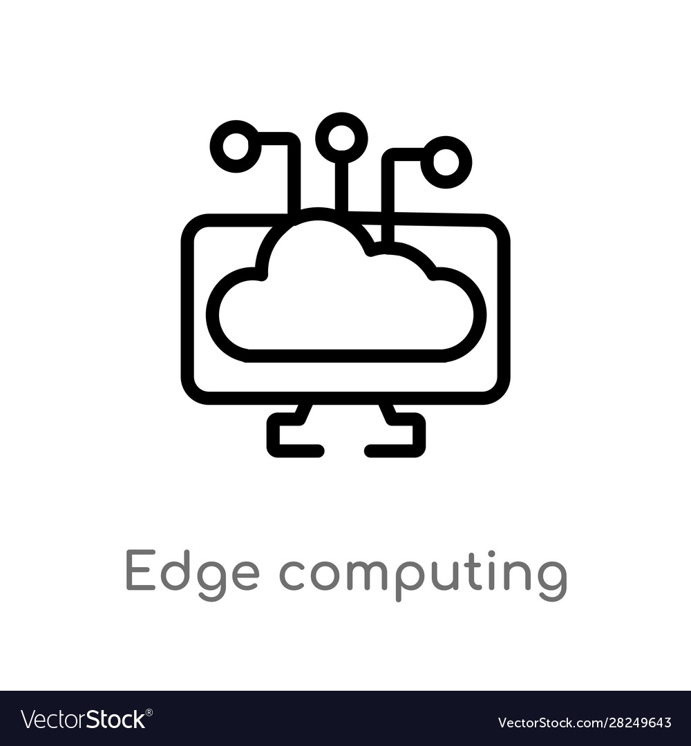 Isolated Edge Computing Icon