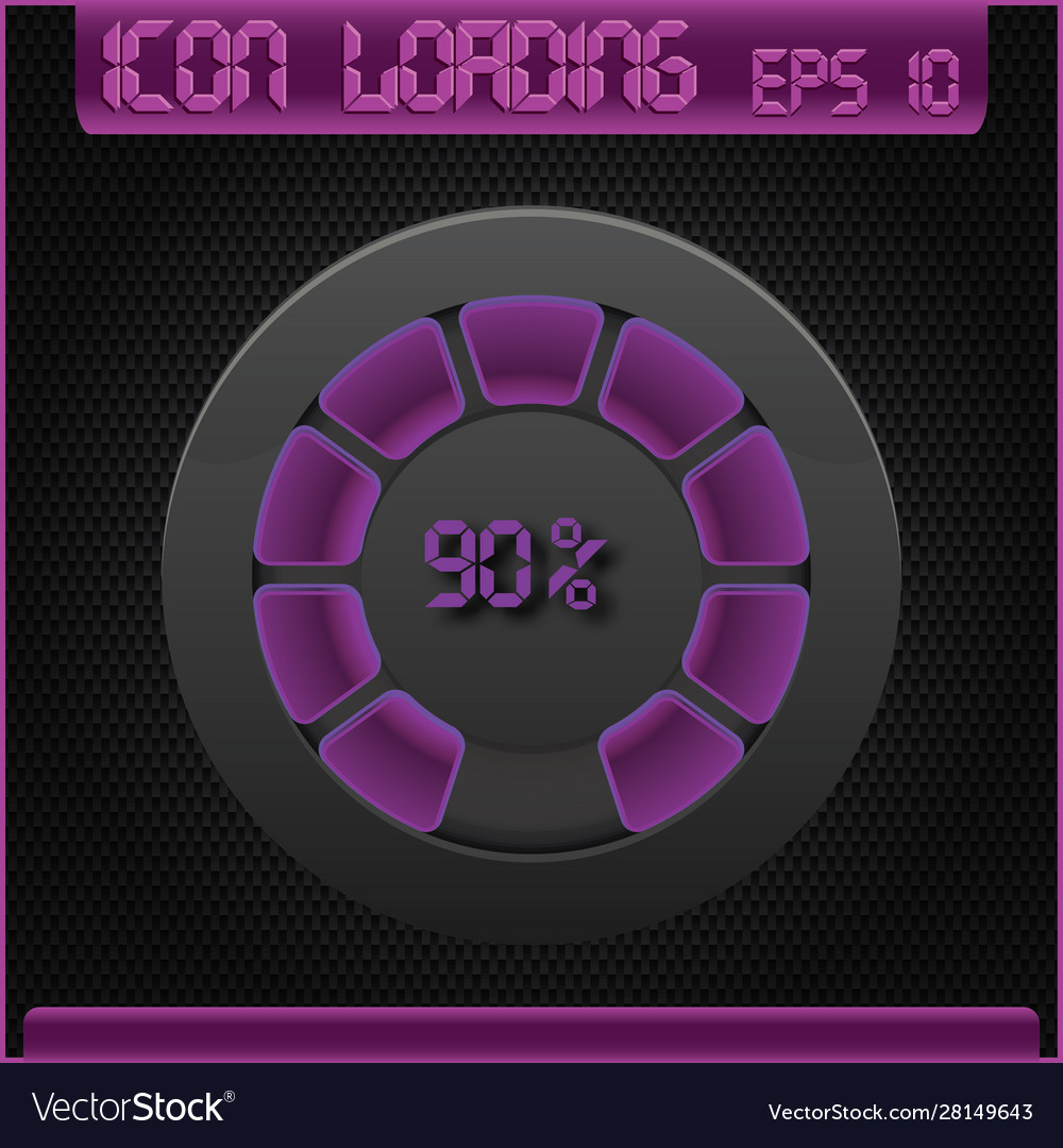 Progress loading icons Vector Image Progress loading icons