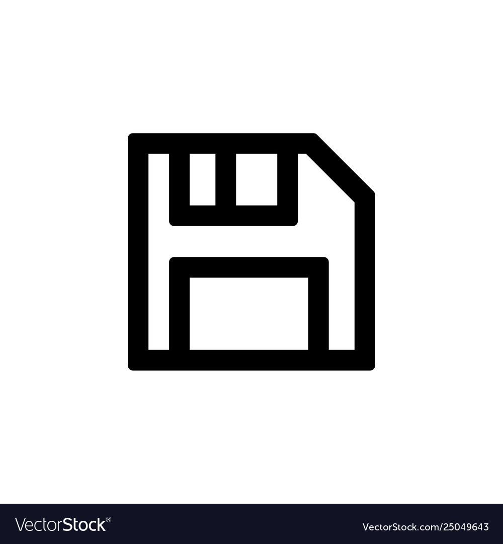 Save icon for simple flat style ui design