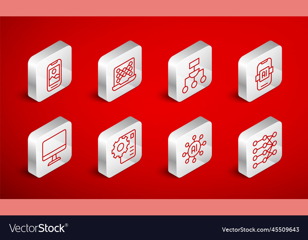 Set line neural network algorithm artificial Vector Image Set line neural network algorithm artificial