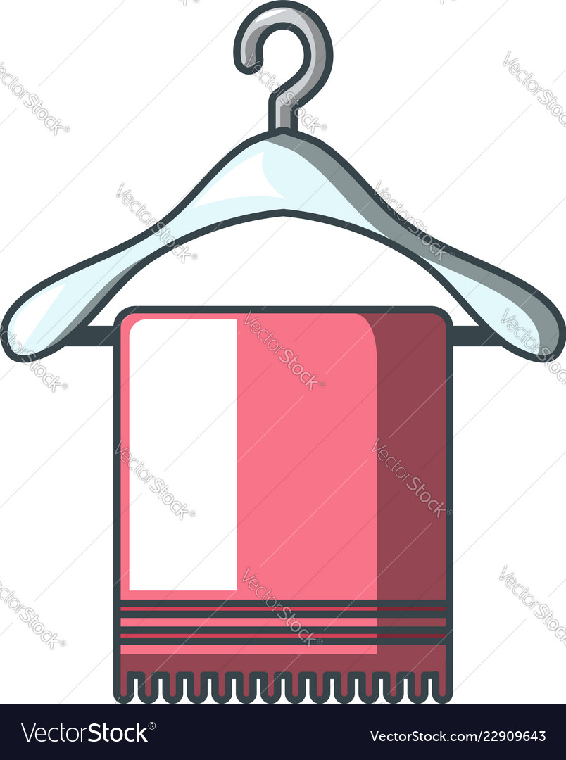 Towel shoulder icon cartoon style Royalty Free Vector Image