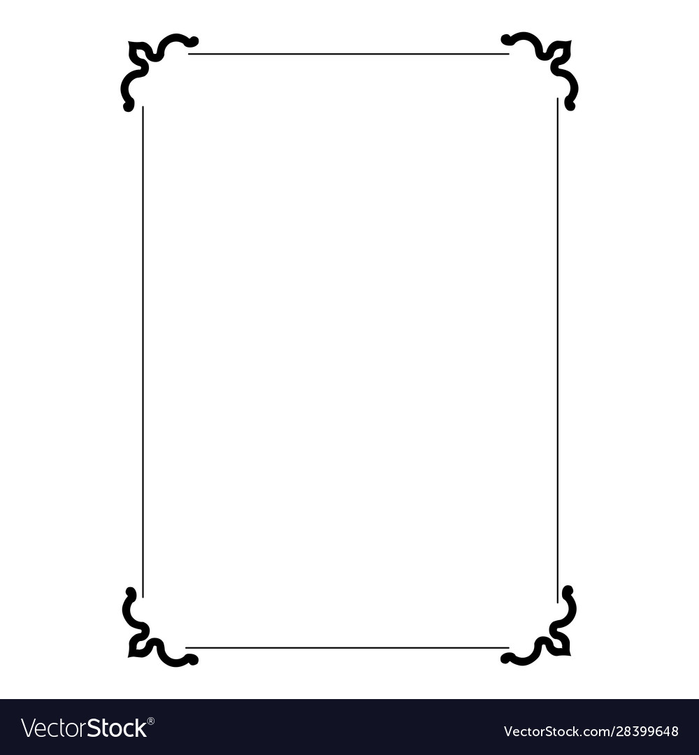 Border simple clip art Royalty Free Vector Image