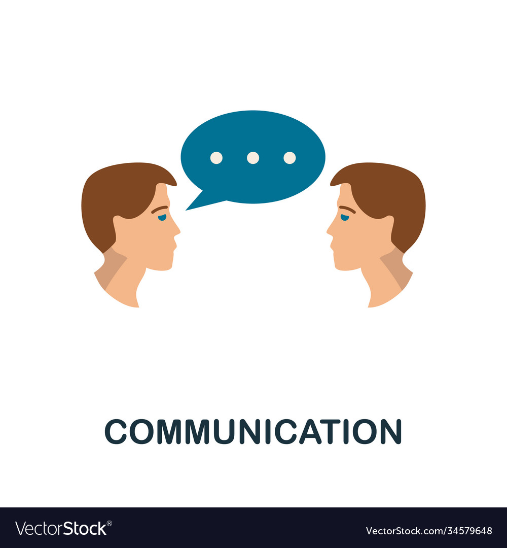 Communication icon simple element from creativity
