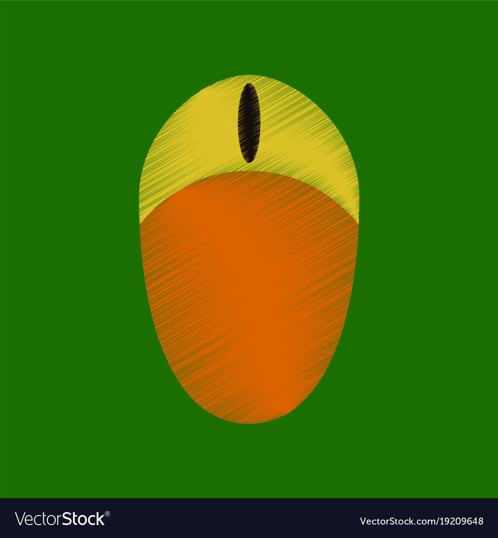 Flat shading style icon computer mouse