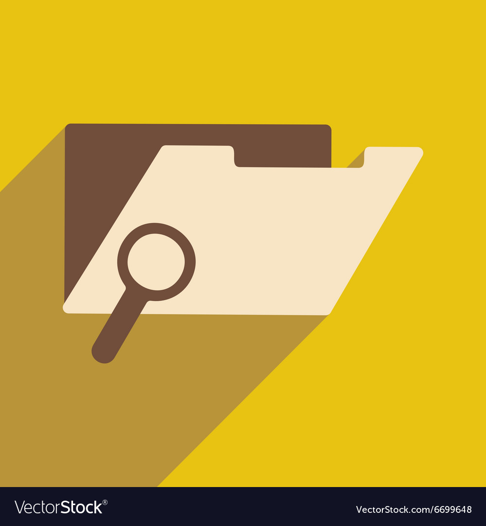 Flat with shadow icon and mobile application file