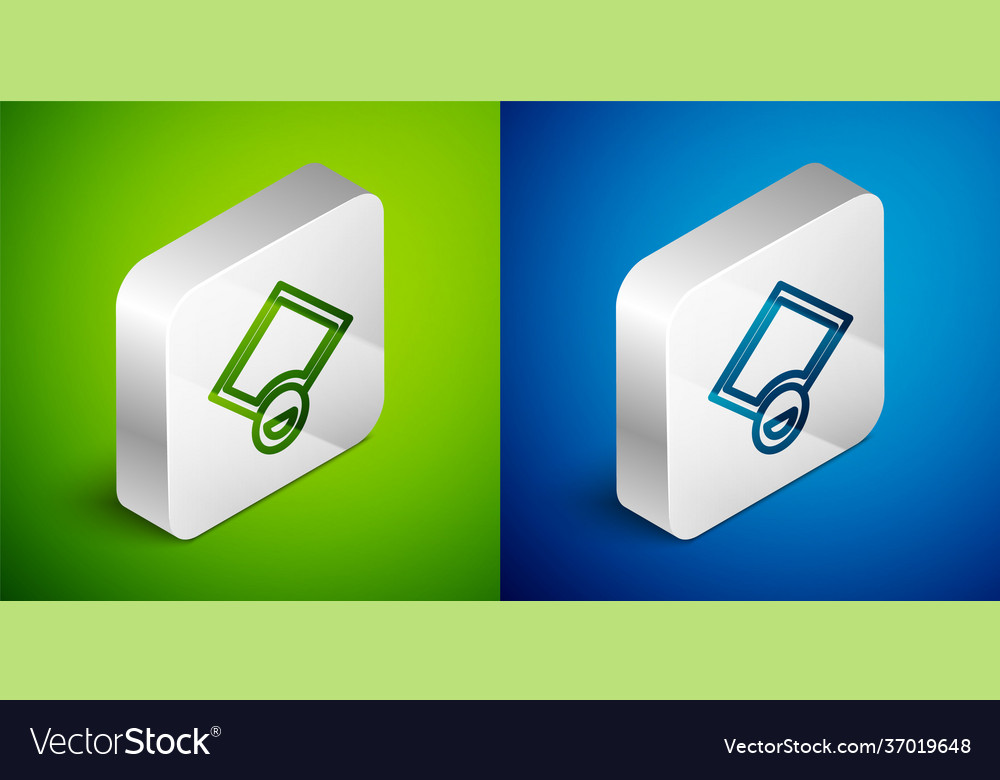 Isometric line baseball field icon isolated