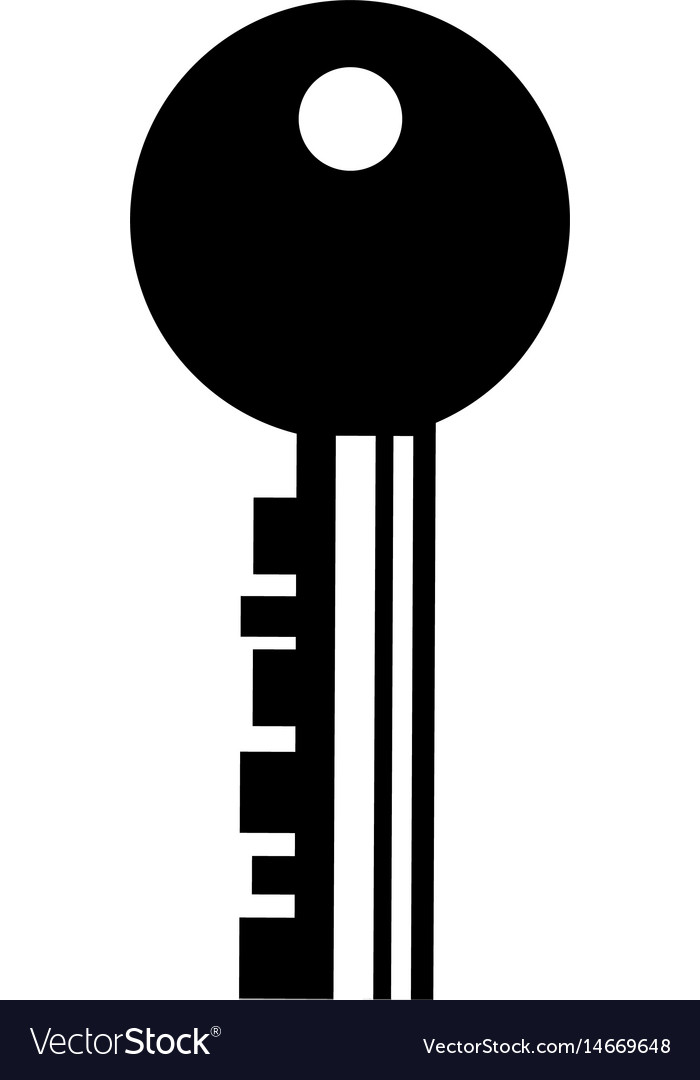 Key door isolated icon