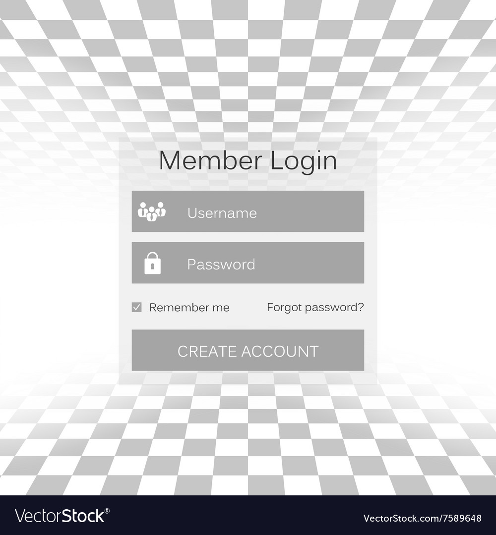 Mobile user ui kit form interface for web