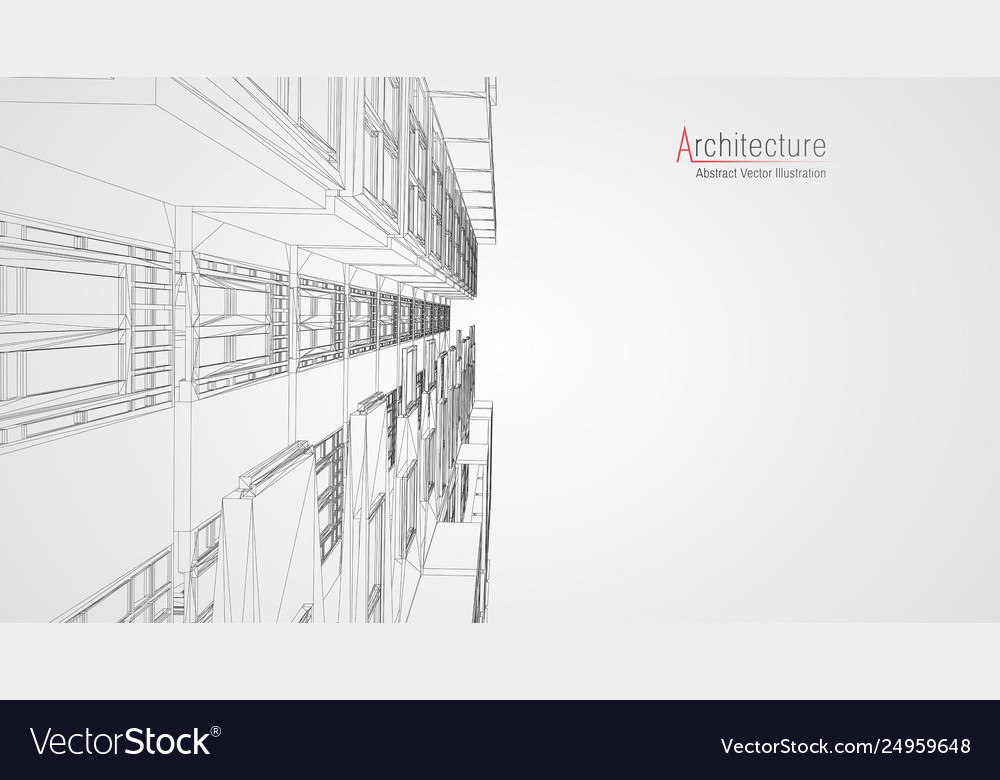 modern architecture wireframe concept urban wireframe architecture