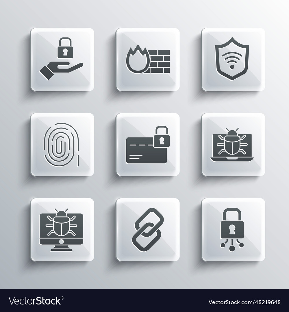 Set chain link cyber security system bug