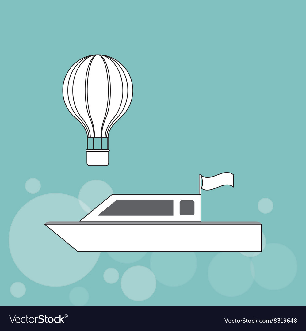 Ship and travel icon design