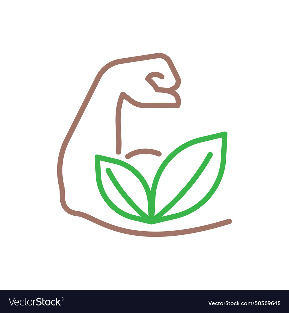 Vegan protein food product icon logo badge symbol
