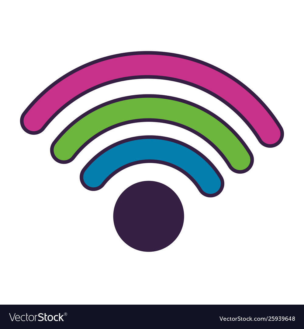 Wifi Internetsignal auf weißem Hintergrund