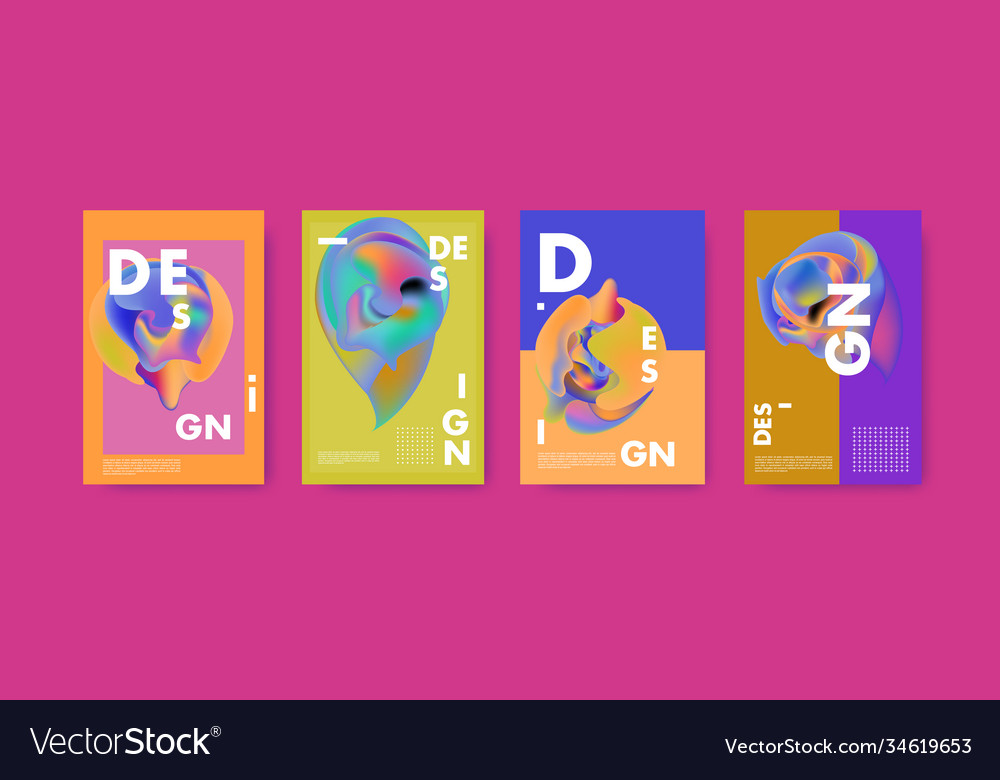 Abstract colorful liquid and fluid pattern