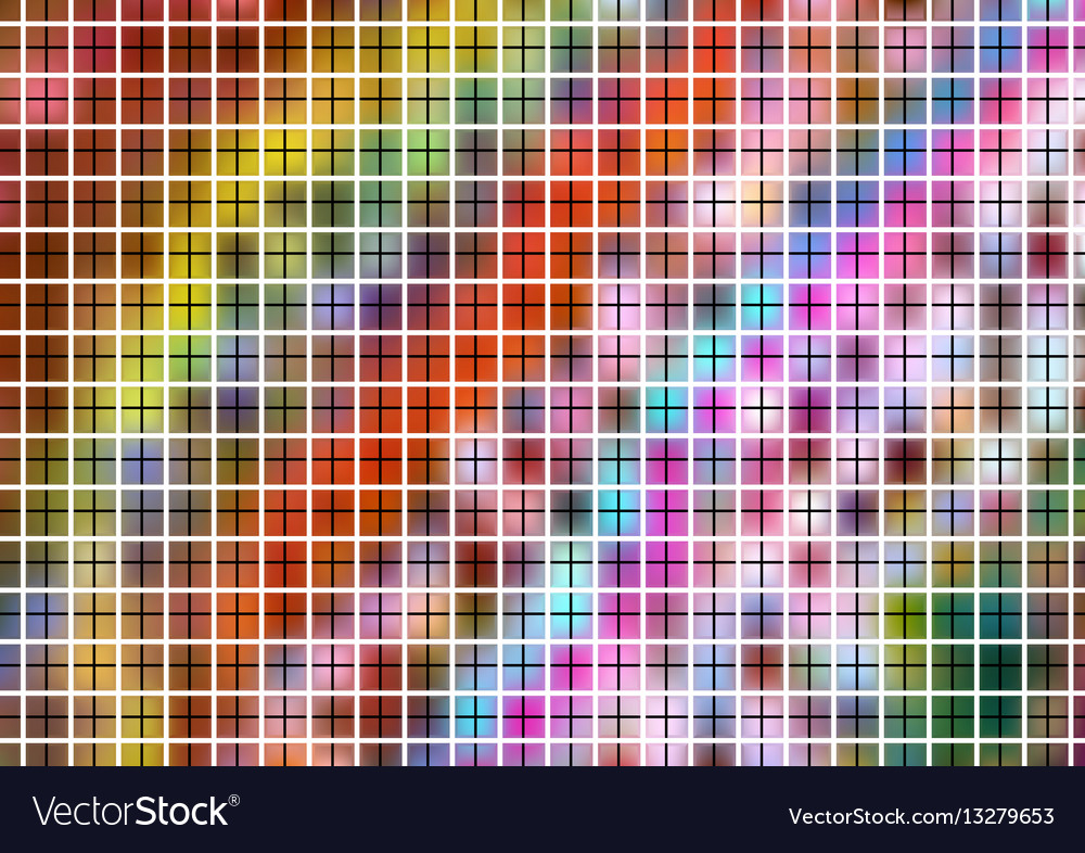 Colorful pattern with grid