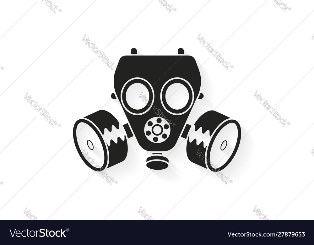 Gas mask icon for web design and desktop