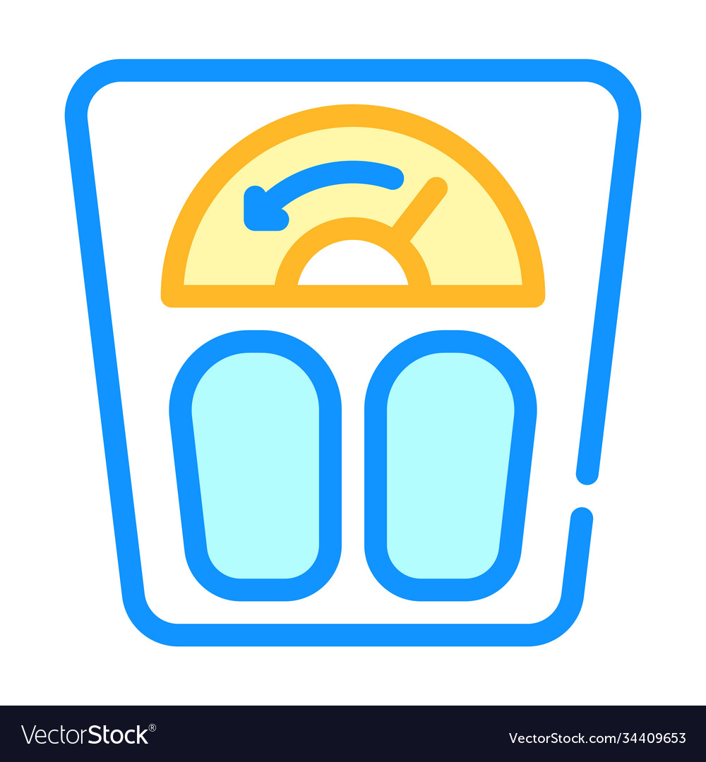 Lost weight color icon sign