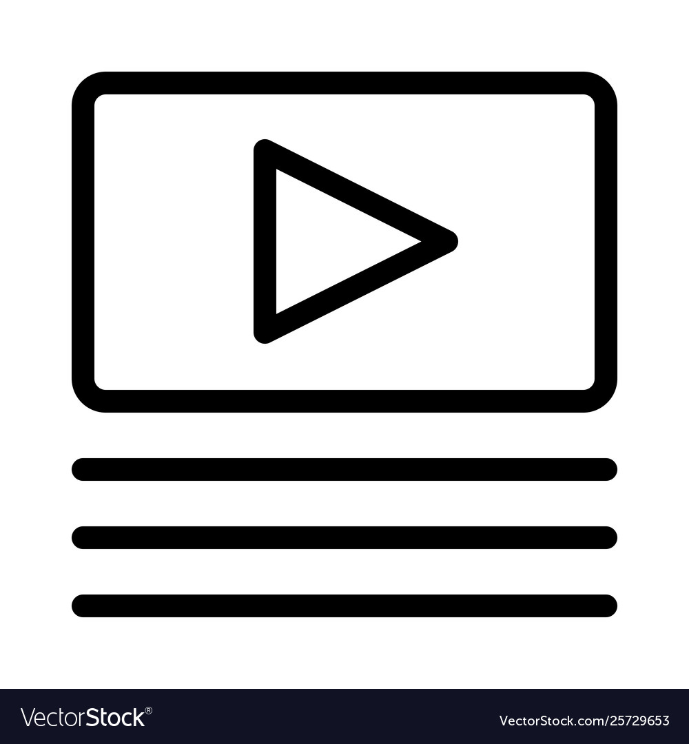 Media player format briefing with a play button