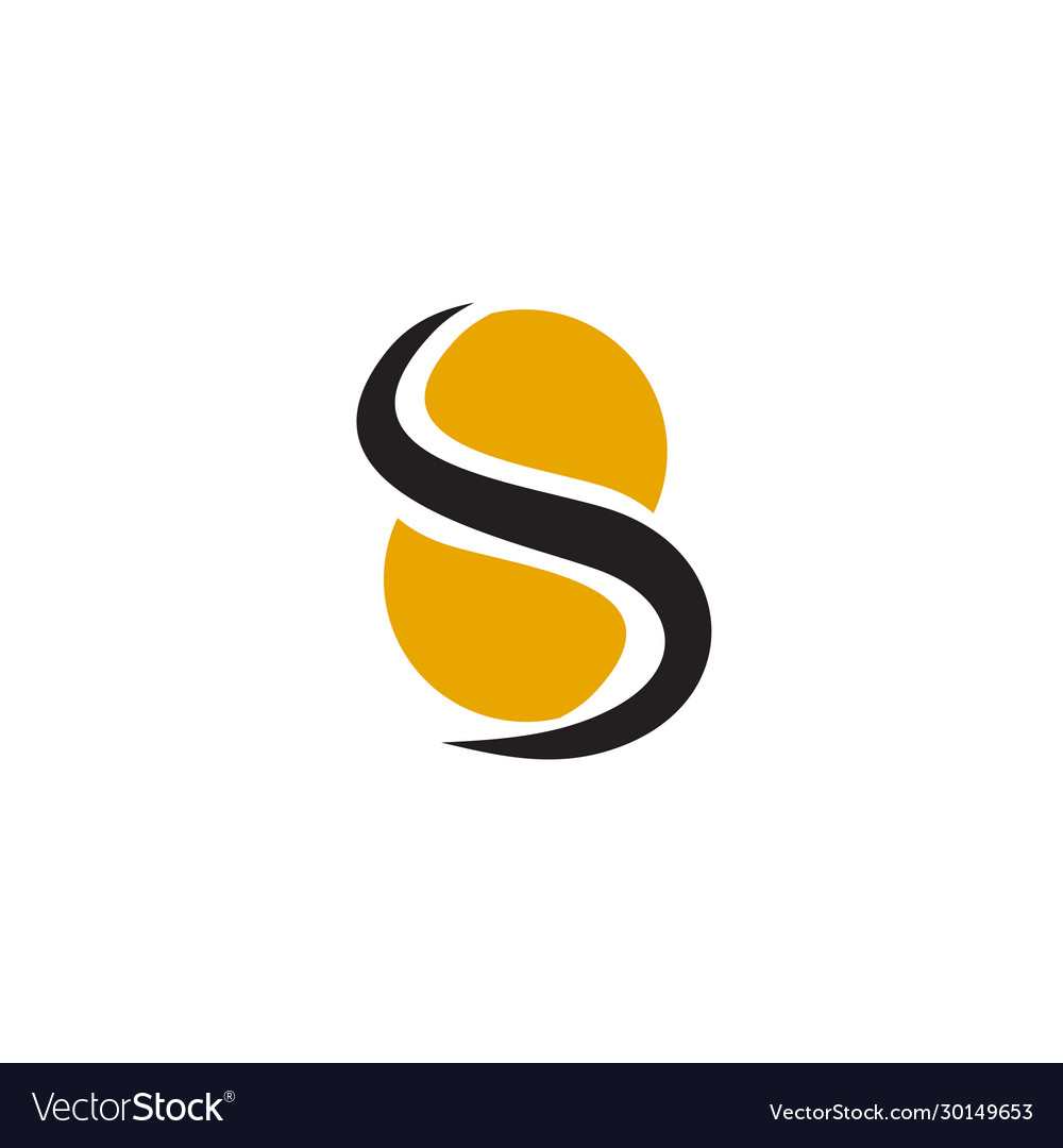 S letter logo design template