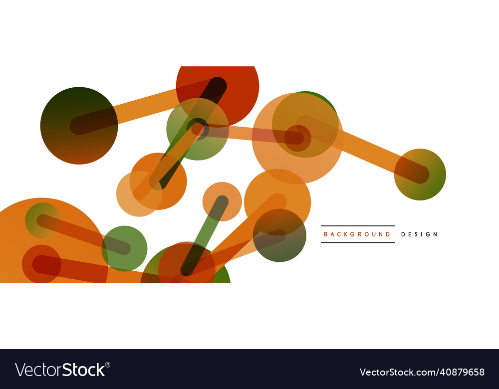 Abstract background round dots connected by lines Vector Image Abstract background round dots connected by lines