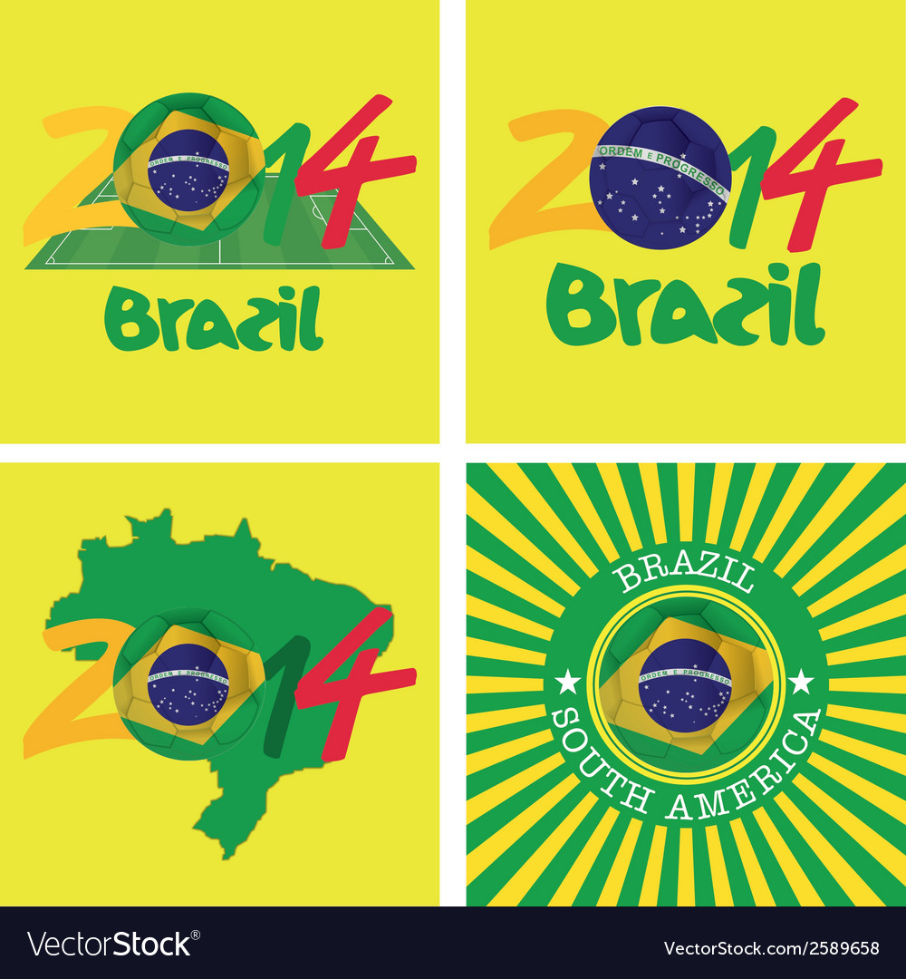 Abstract background with a brazil allusive objects