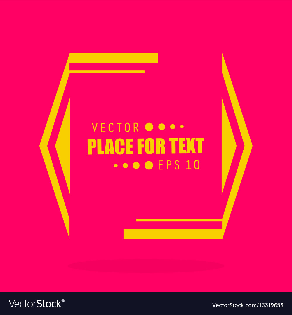 Abstract concept empty speech square quote