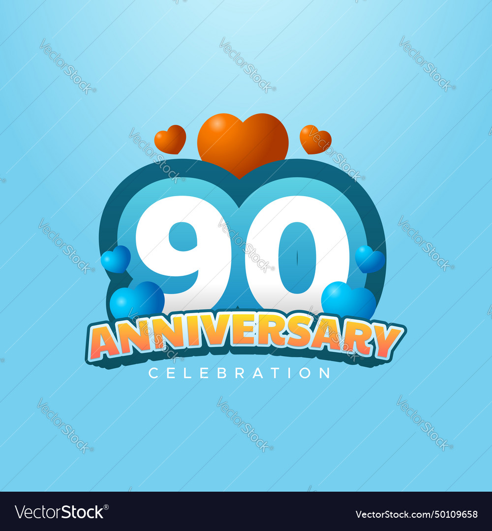 Anniversary fun number design collection