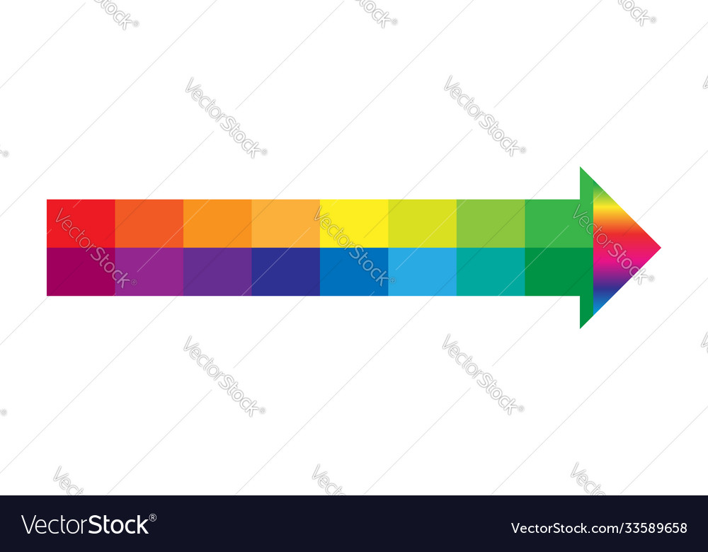 Color blocked arrow