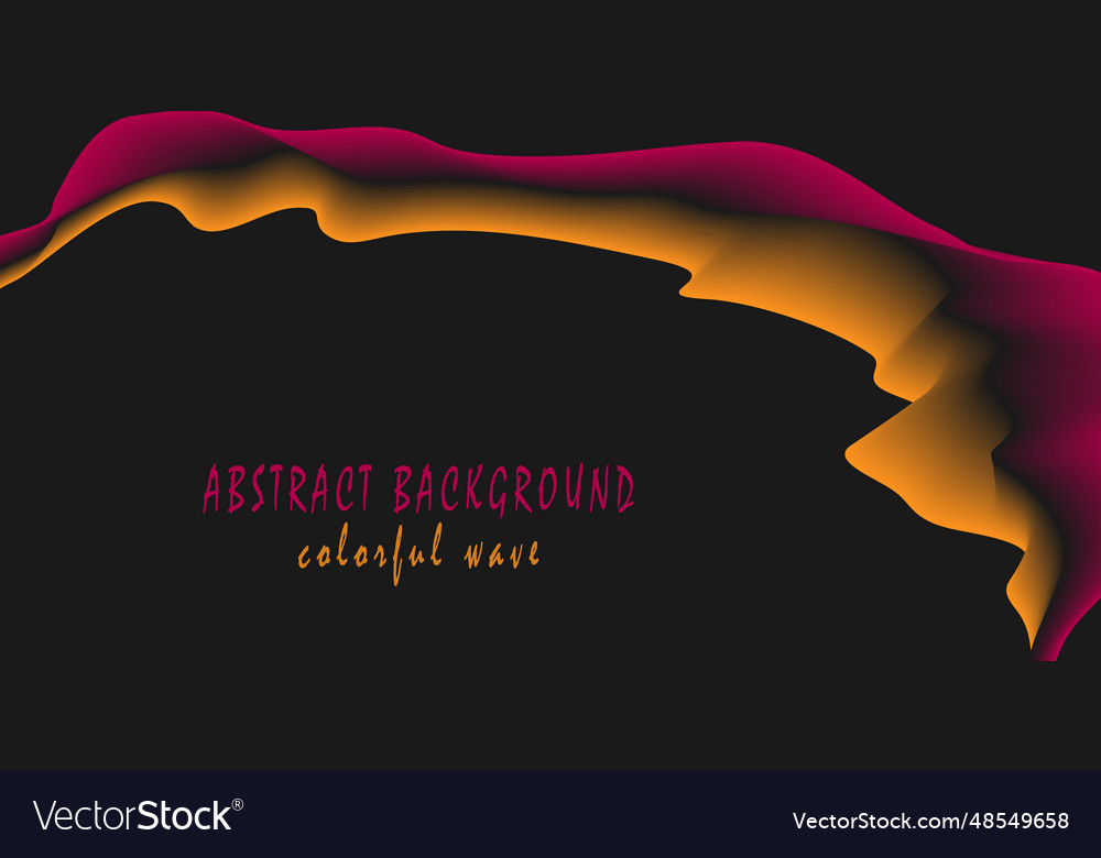 Colorful gradient wave abstract color shape Vector Image Colorful gradient wave abstract color shape
