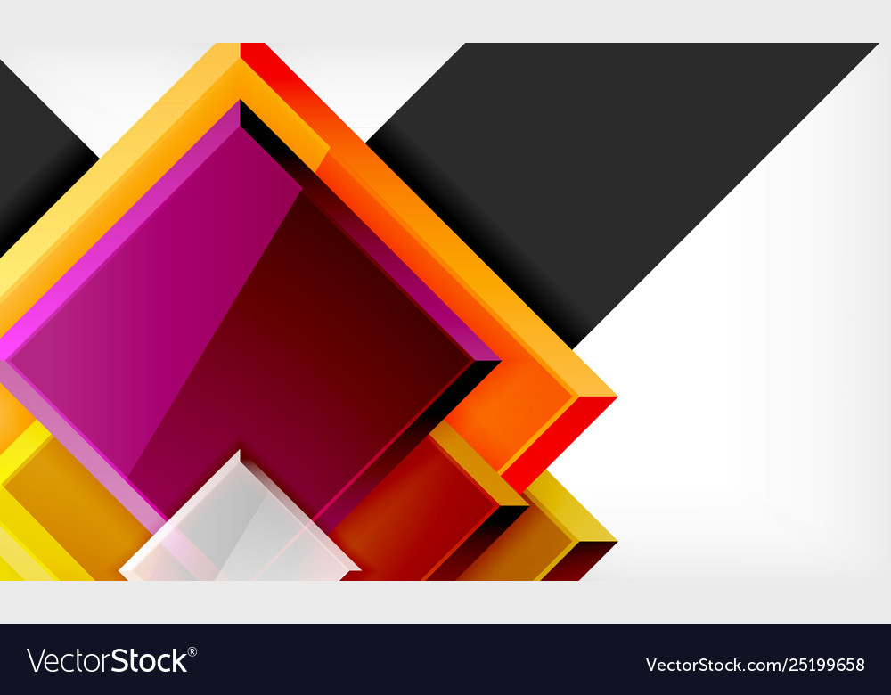 Colorful square and rectangle blocks background vector image Colorful square and rectangle blocks background
