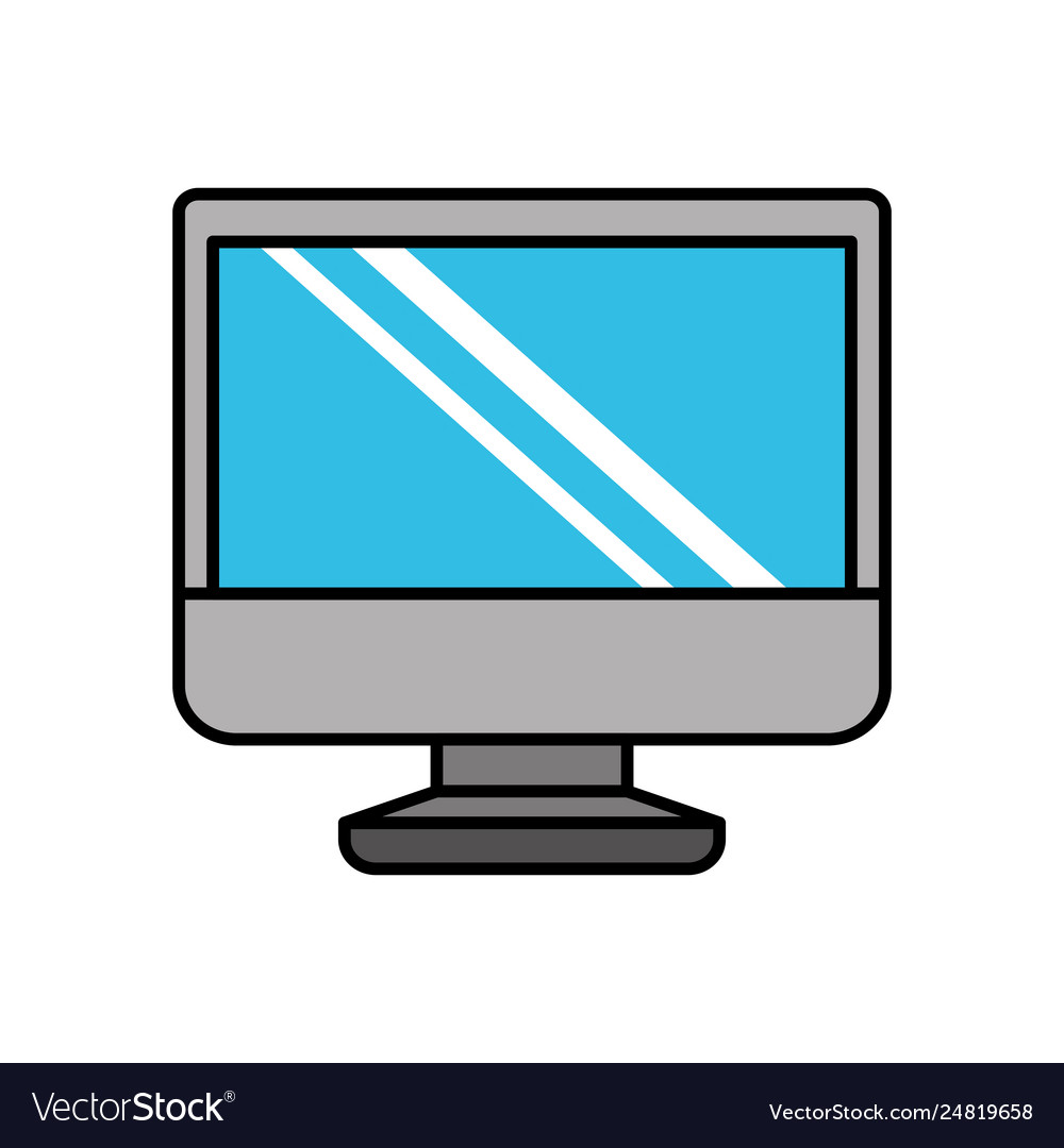 Computer desktop isolated icon