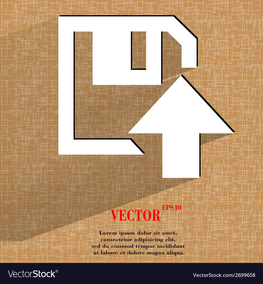 Floppy disk upload flat modern web design