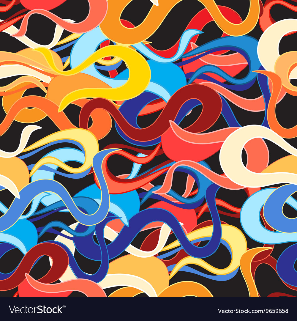 Graphic abstract pattern