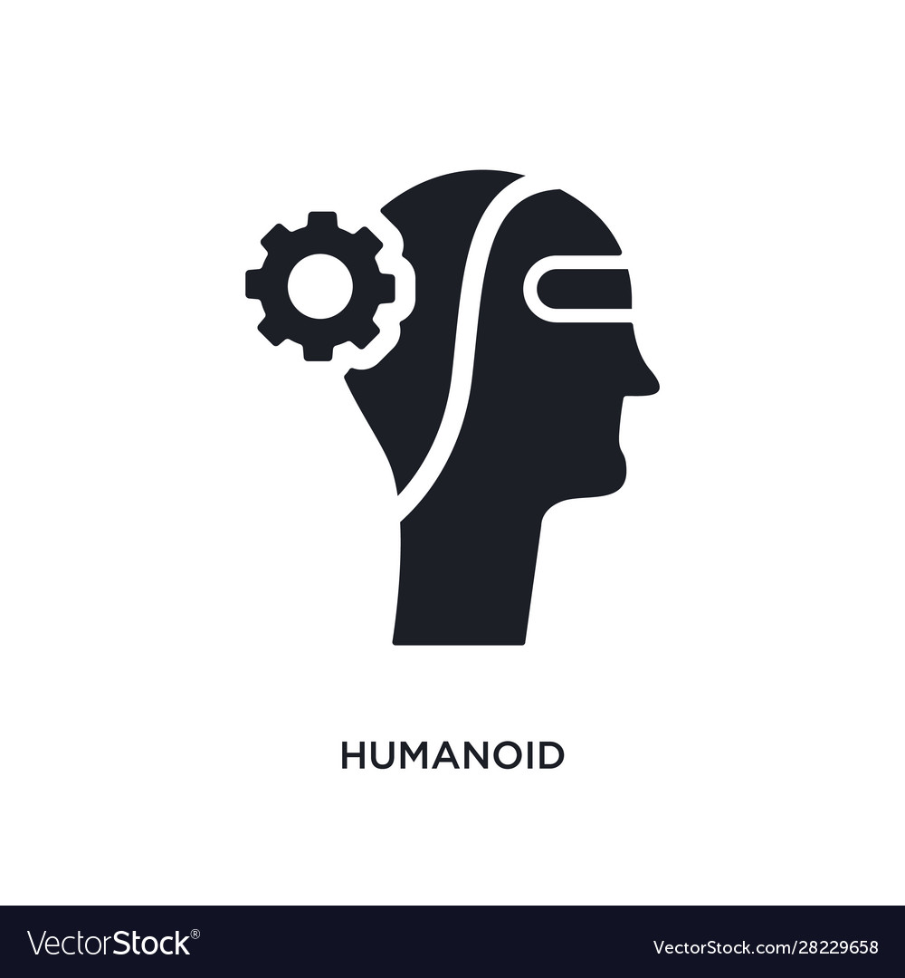 Humanoid isolated icon simple element from vector image Humanoid isolated icon simple element from