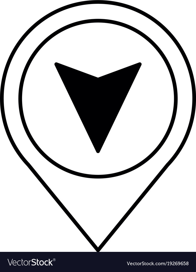 Pin pointer location with arrow