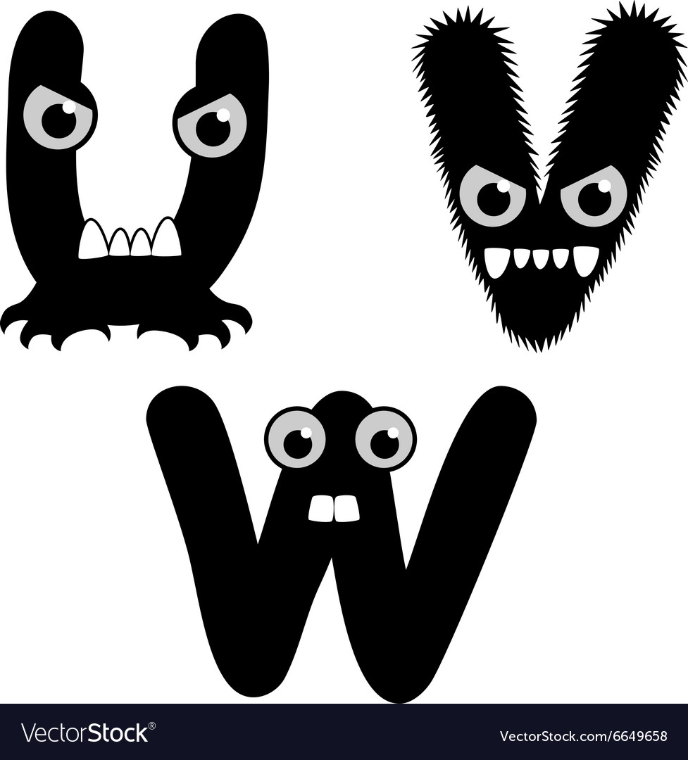 Strange creature font type