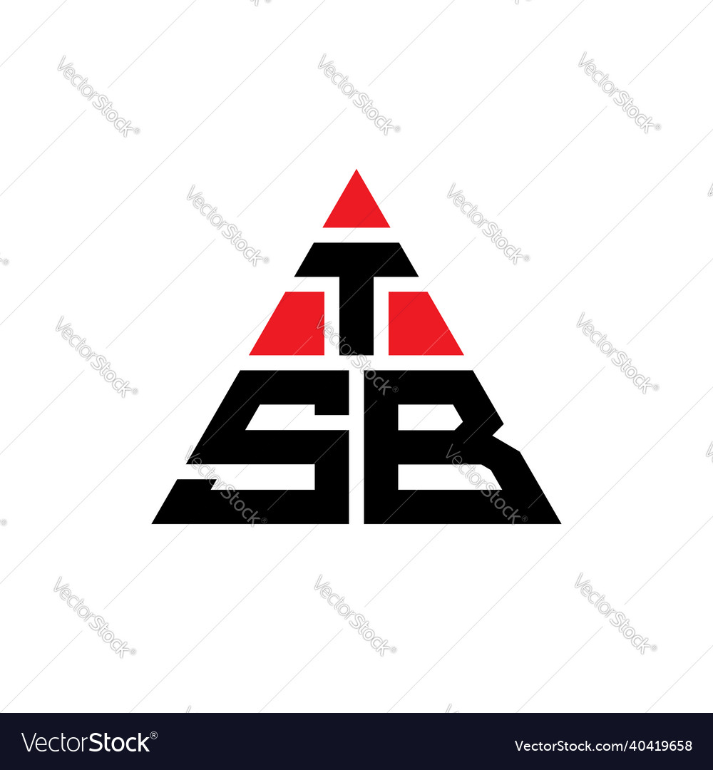 Tsb Dreieck Buchstaben Logo Design