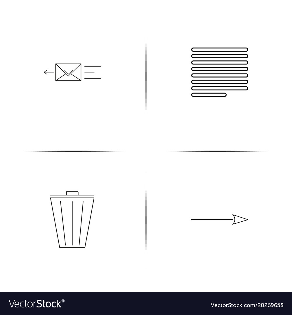 Web linear simple icon setoutline icons
