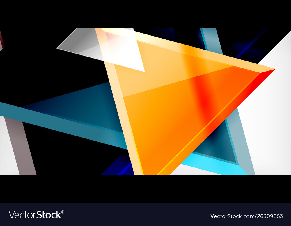 3d triangular minimal abstract background vector image 3d triangular minimal abstract background