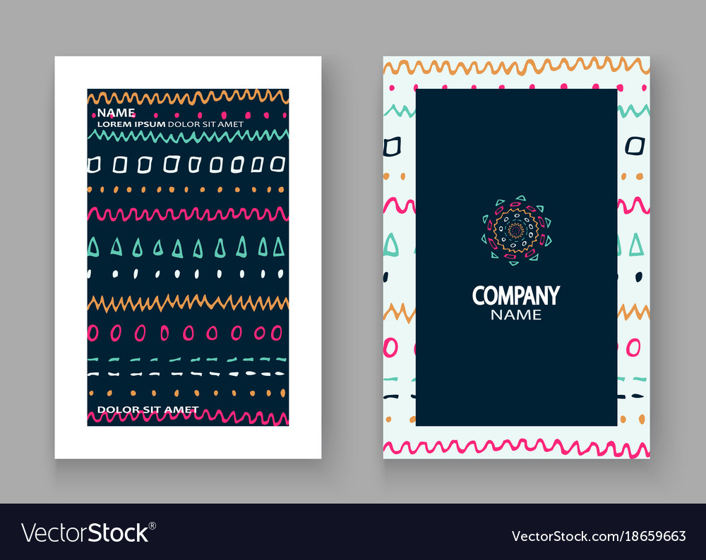 Abstract pattern with color hand drawn strokes