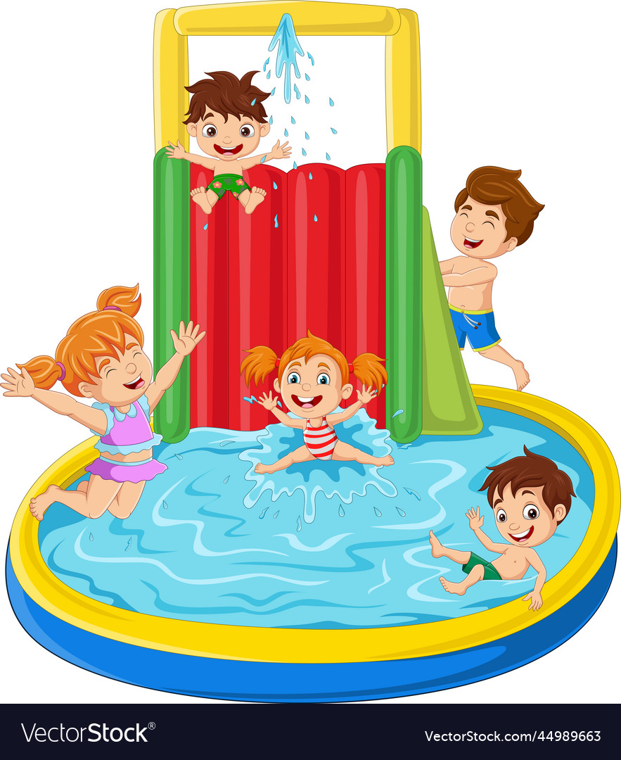 Children at a Water Park